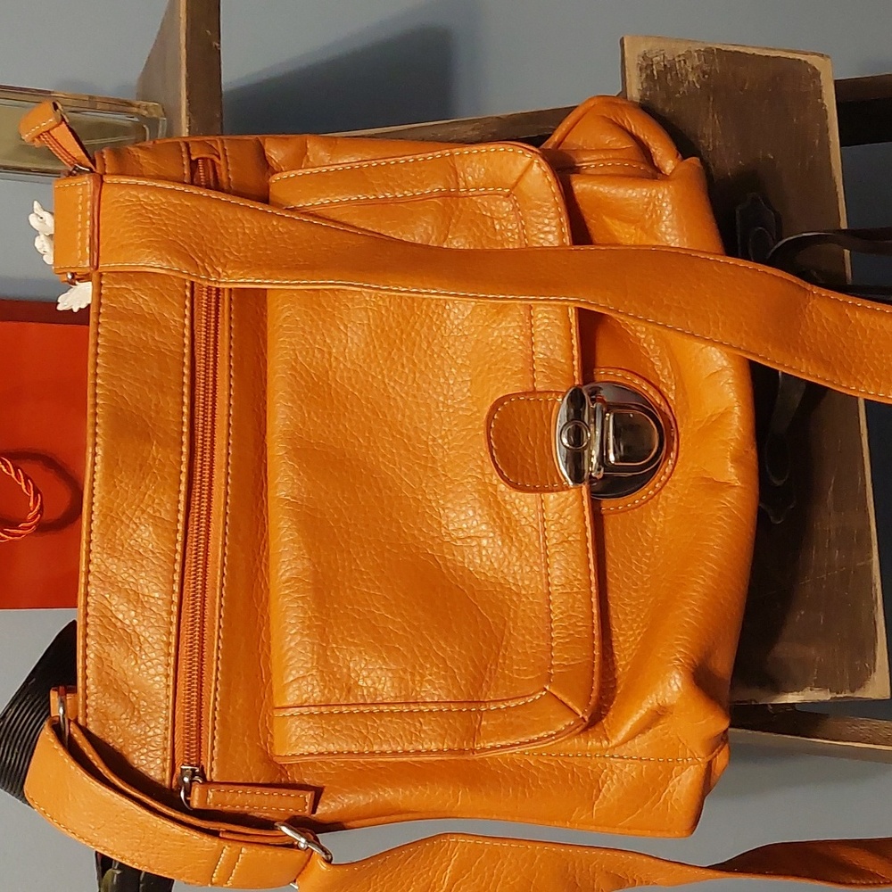 Orange Shoulder/Cross Body Purse/Bag